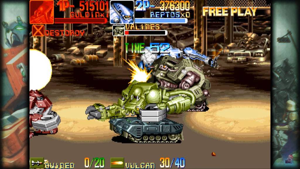 Couch co-op in Armored Warriors