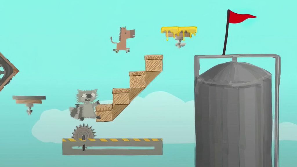 Ultimate Chicken Horse local multiplayer