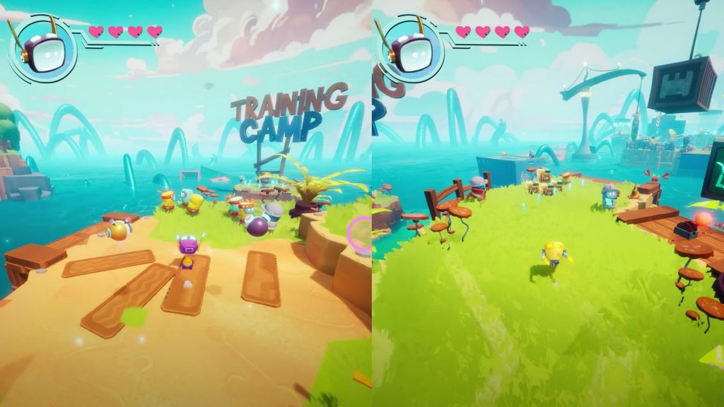 Split-screen mode in Boti Byteland Overclocked