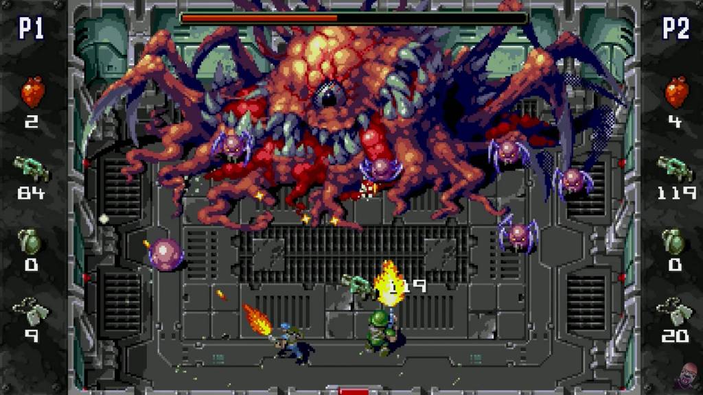 Local co-op in Xeno Crisis